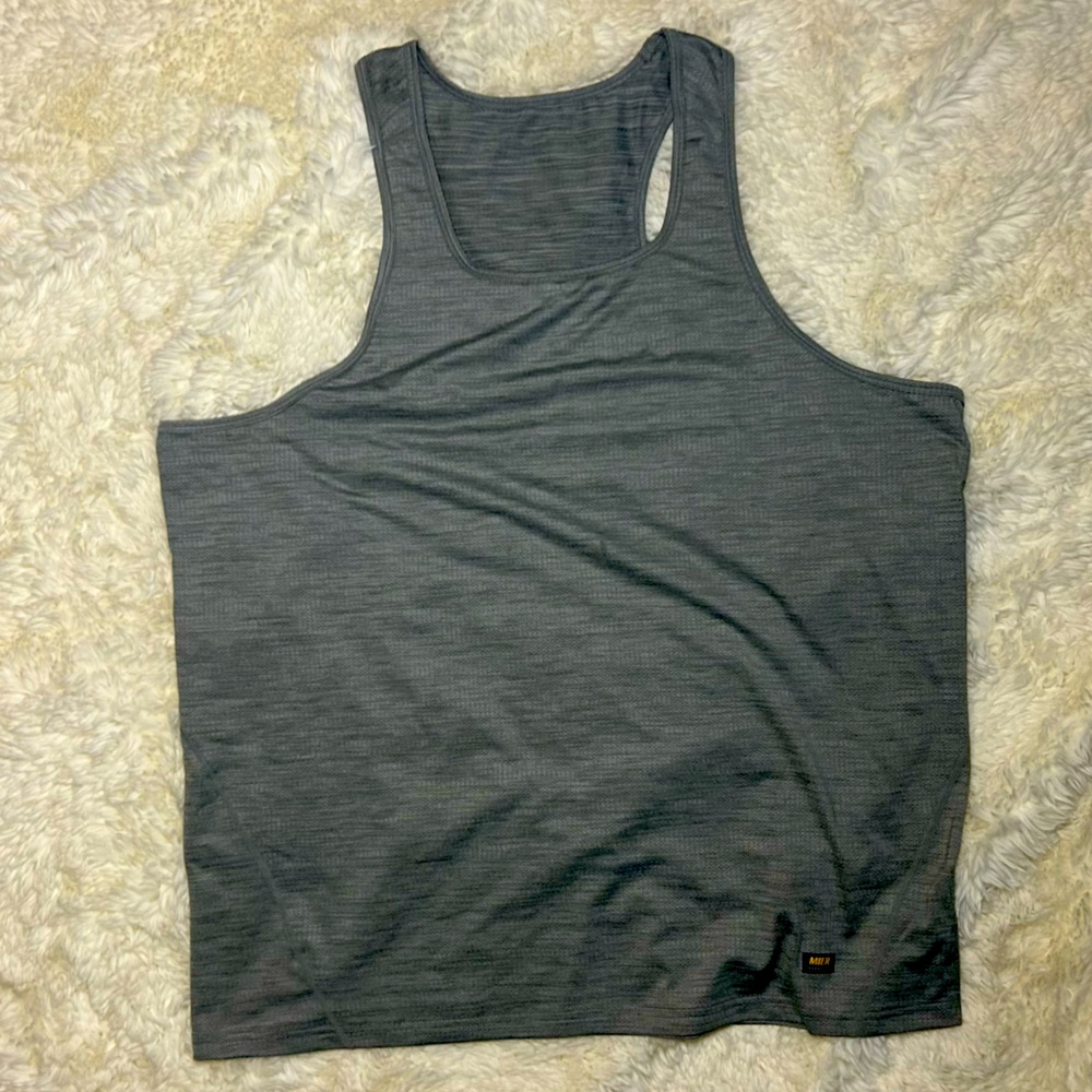 Mier men’s workout tank top XL light Heather gray never worn new